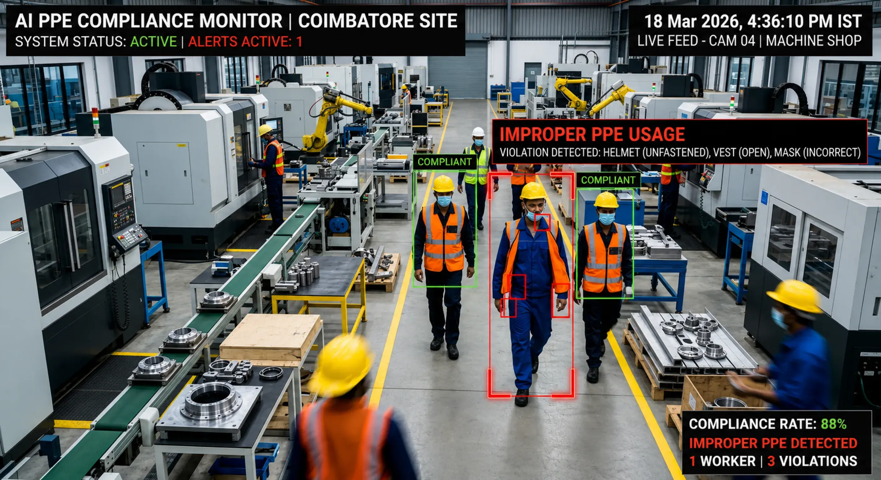 Improper PPE Usage Detection